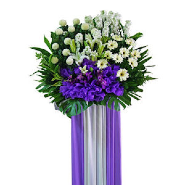 葬儀用スタンド花sgc10 アジア シンガポール 海外にお花のプレゼントを送るならラスティンググリーン