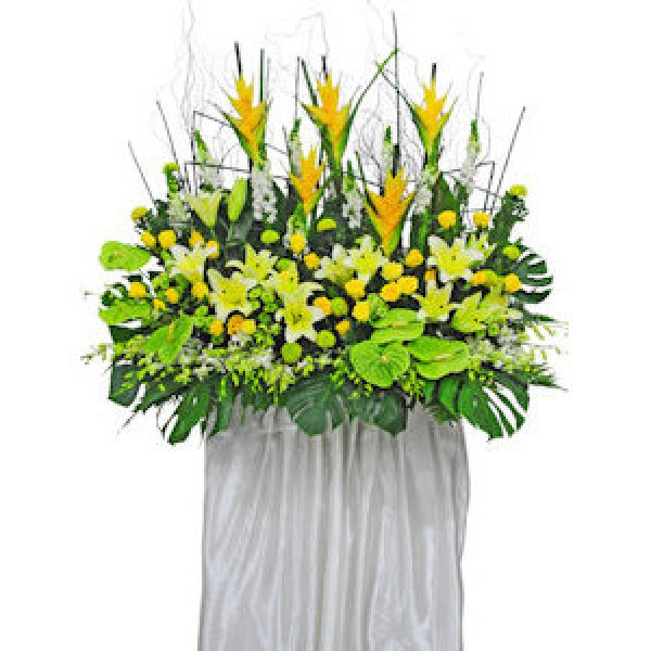 葬儀用スタンド花sgc9 アジア シンガポール 海外にお花のプレゼントを送るならラスティンググリーン