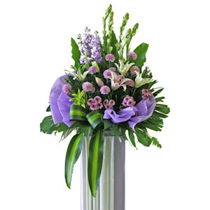 葬儀用スタンド花sgc8 アジア シンガポール 海外にお花のプレゼントを送るならラスティンググリーン